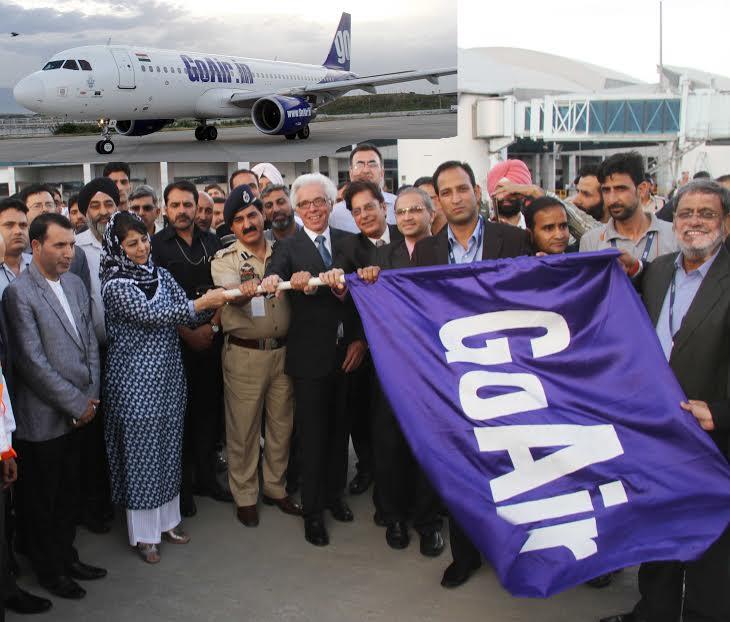 Mehbooba flags-off evening flight from Srinagar International Airport